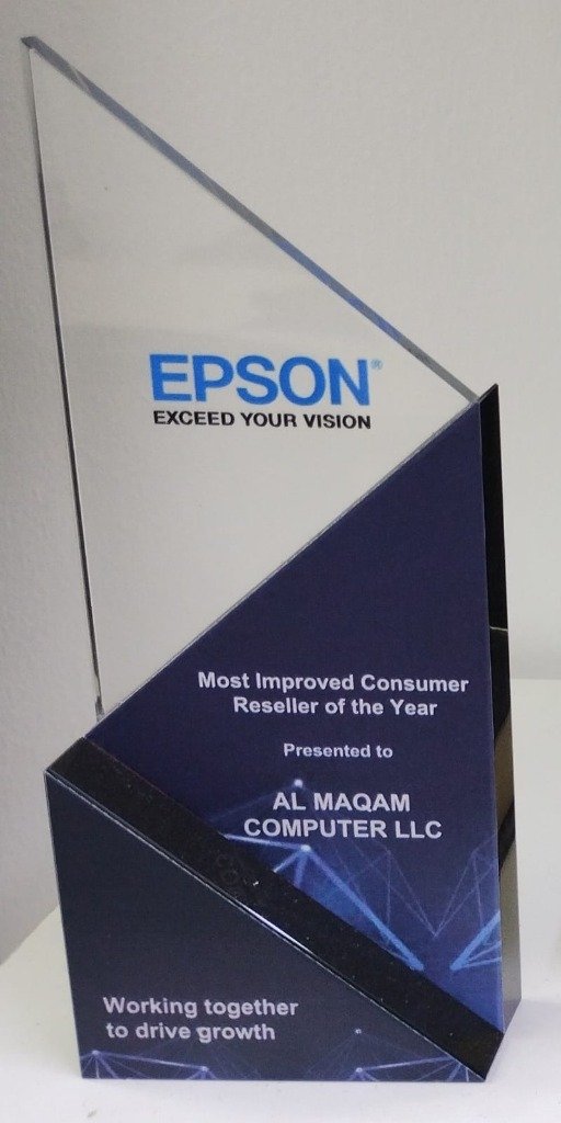 Epson Most Improved Consumer Reseller Award