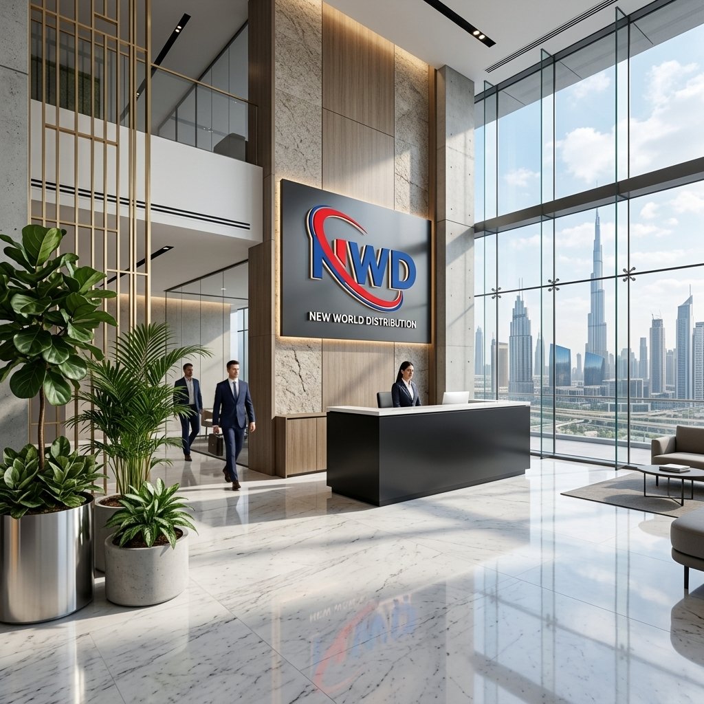 NEW WORLD DISTRIBUTION Dubai Headquarters Lobby
